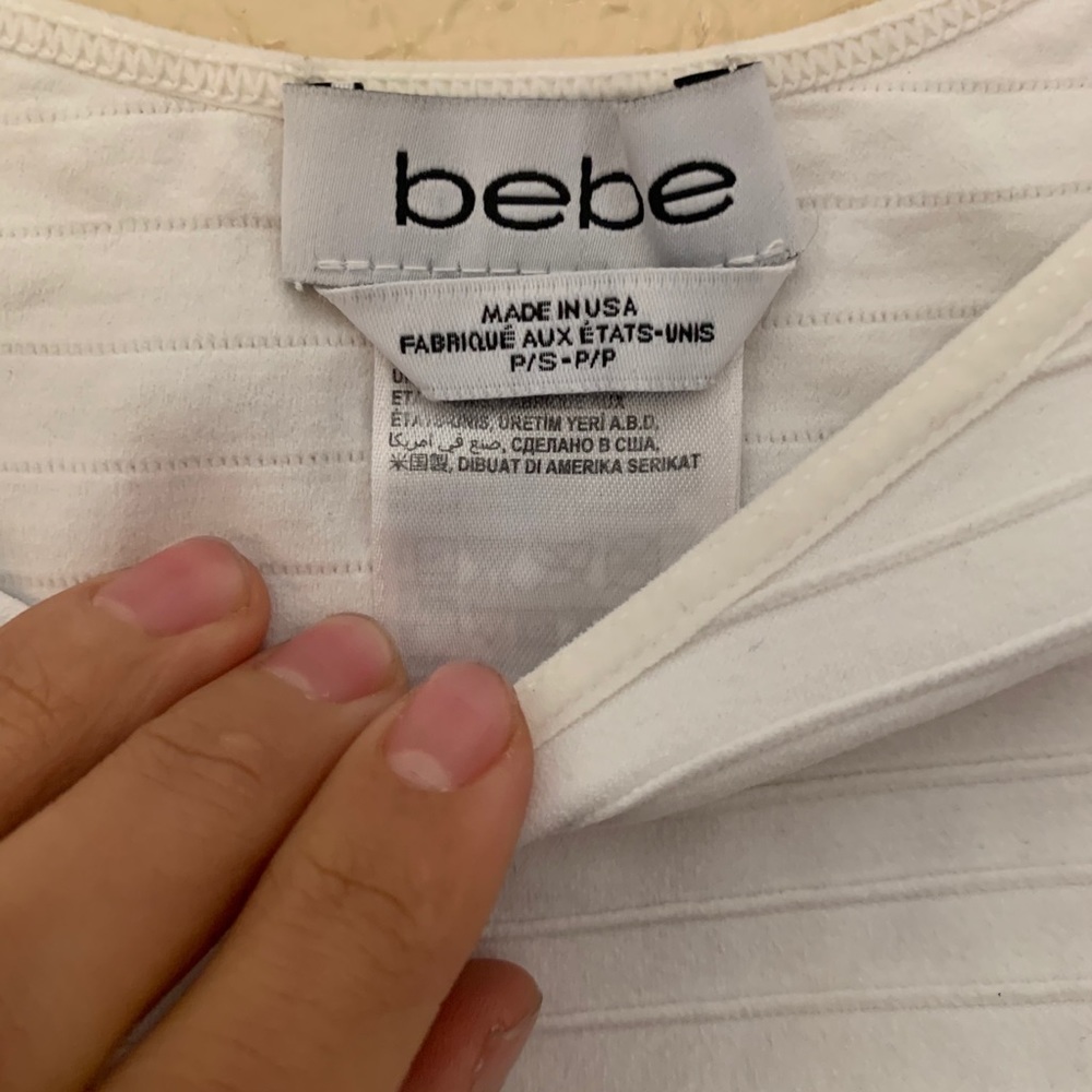 Bebe White Top - Picture 3 of 3